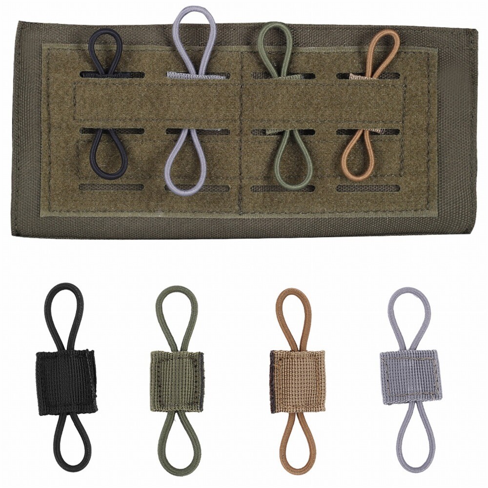 Tactical MOLLE Elastic Molle Ribbon Buckle Outdoor Military Hiking Hunting Tools
