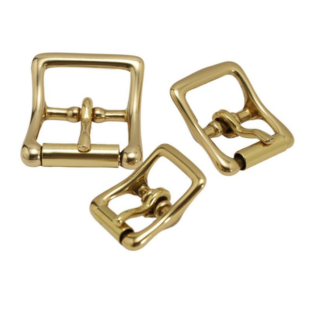 1Pc Solid Brass Buckle 3 Size for Belts Purses,Cinches Bags Leather Craft DIY