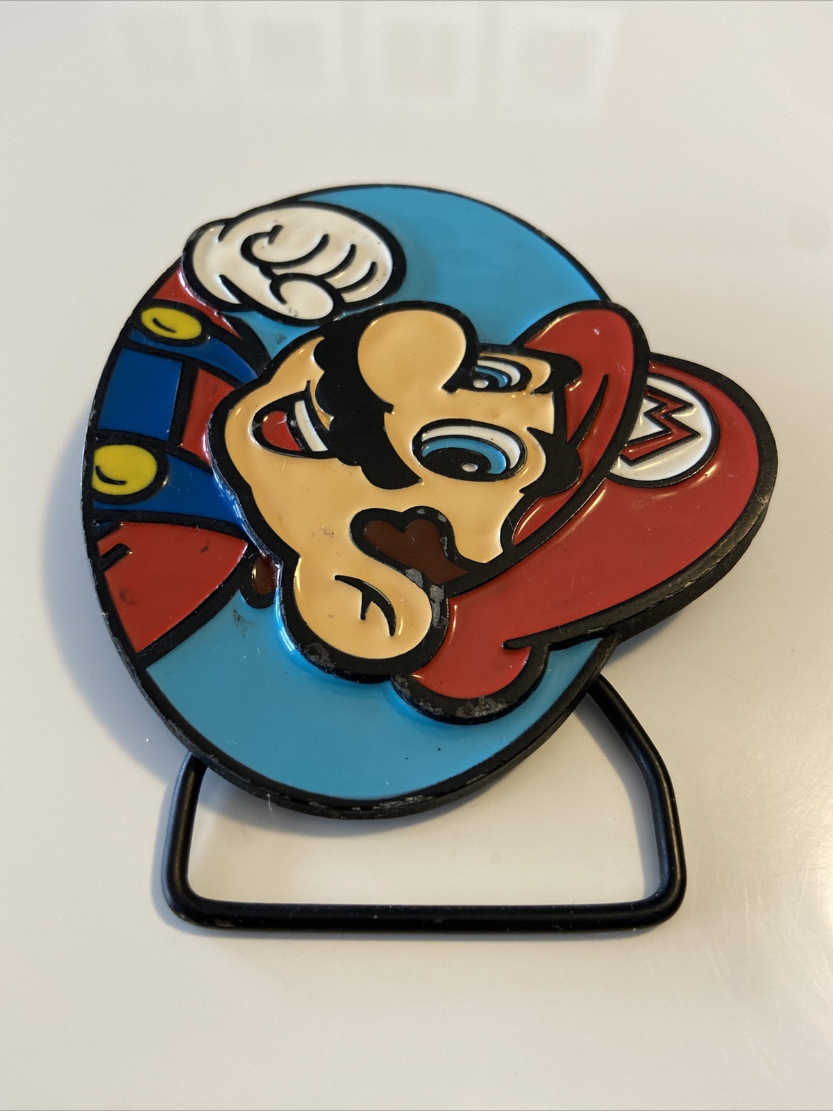 Mario Nintendo Super Mario Enamelled Belt Buckle for 1.75&Prime; Belt 3.6&Prime; x 3.2&Prime; Face