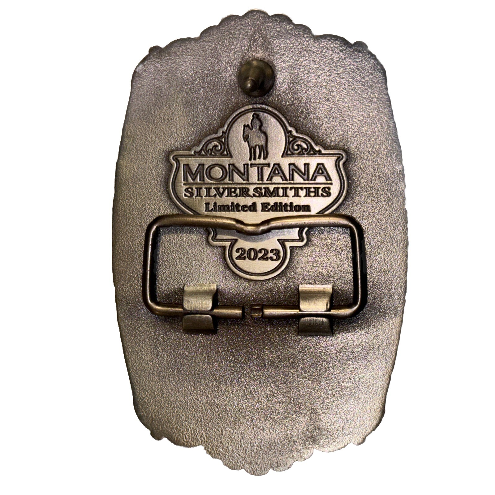 PENDLETON WHISKY Belt Buckle Montana Silversmiths LET&rsquo;ER BUCK PROMO, 2023, NEW