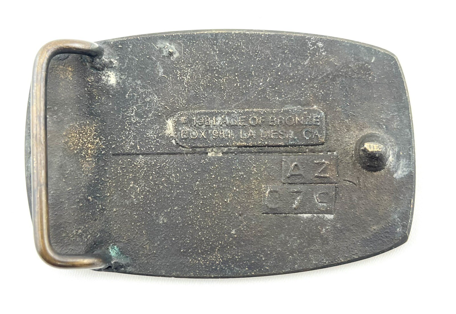 1981 Howard Hughes Flying Boat Spruce Goose Belt Buckle – Age of Bronze – Calif.