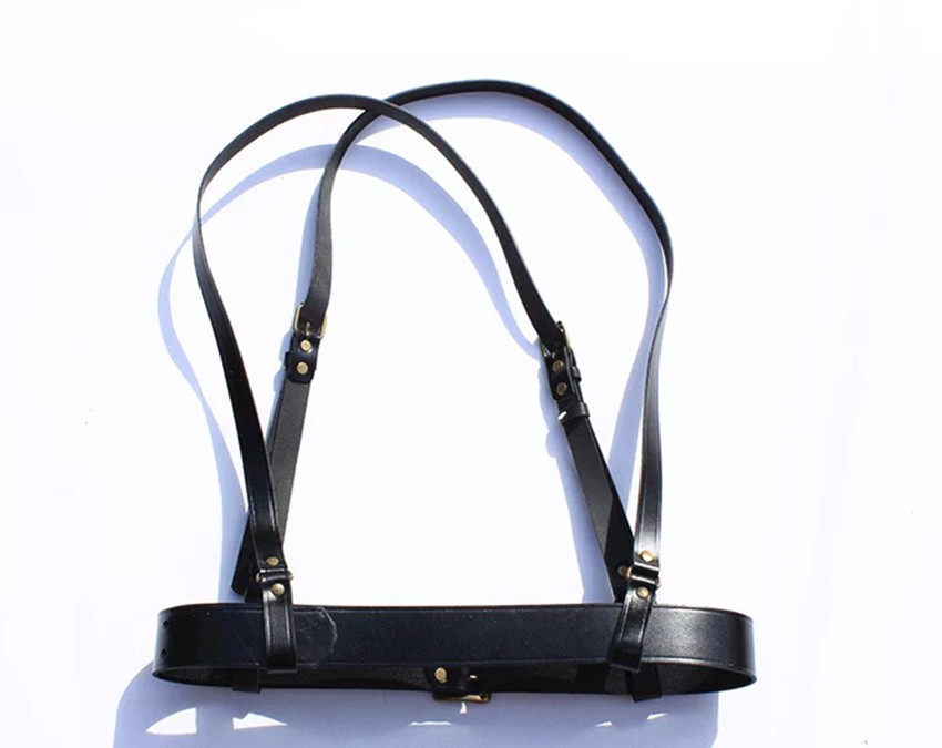 CHINESE ARMY PLA ARMED MILITARY TACTICAL OFFICER LEATHER BELT AND SUSPENDERS SET
