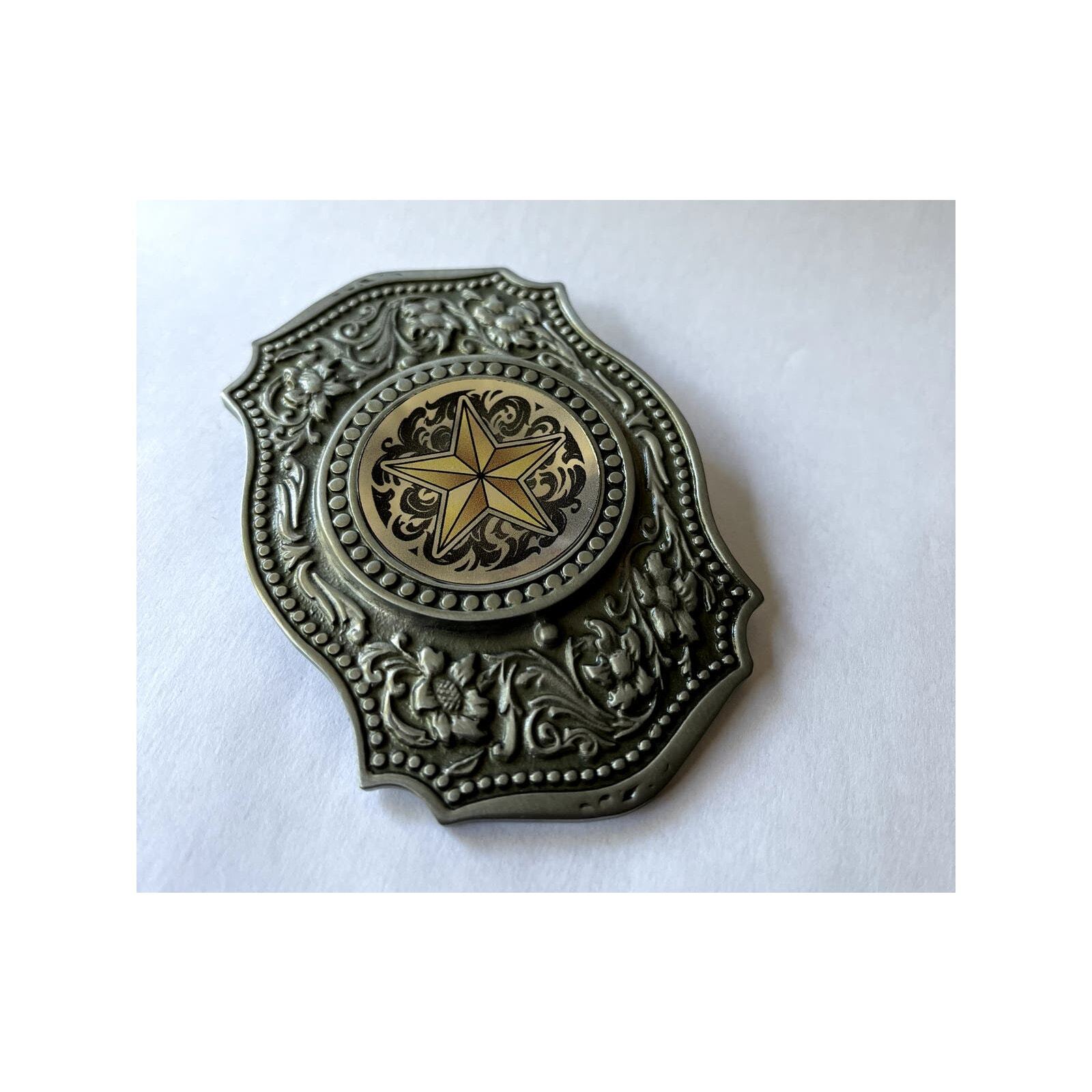 Silver Star Western Country Filigree Belt Buckle Unisex