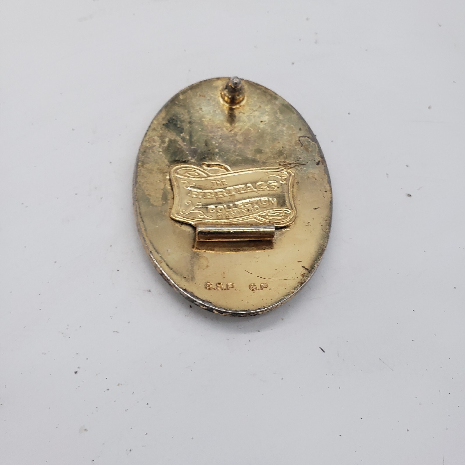Aminco Heritage Collection T Initial Silver and Gold Plated Western Belt Buckle