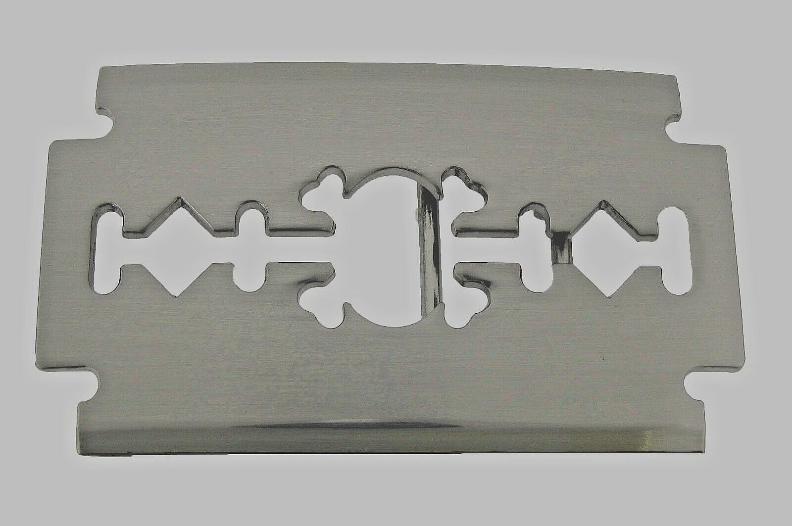 New Silver Razor Blade Barber Gift Belt Buckle Punk Hip Biker Cutter Rock Gothic