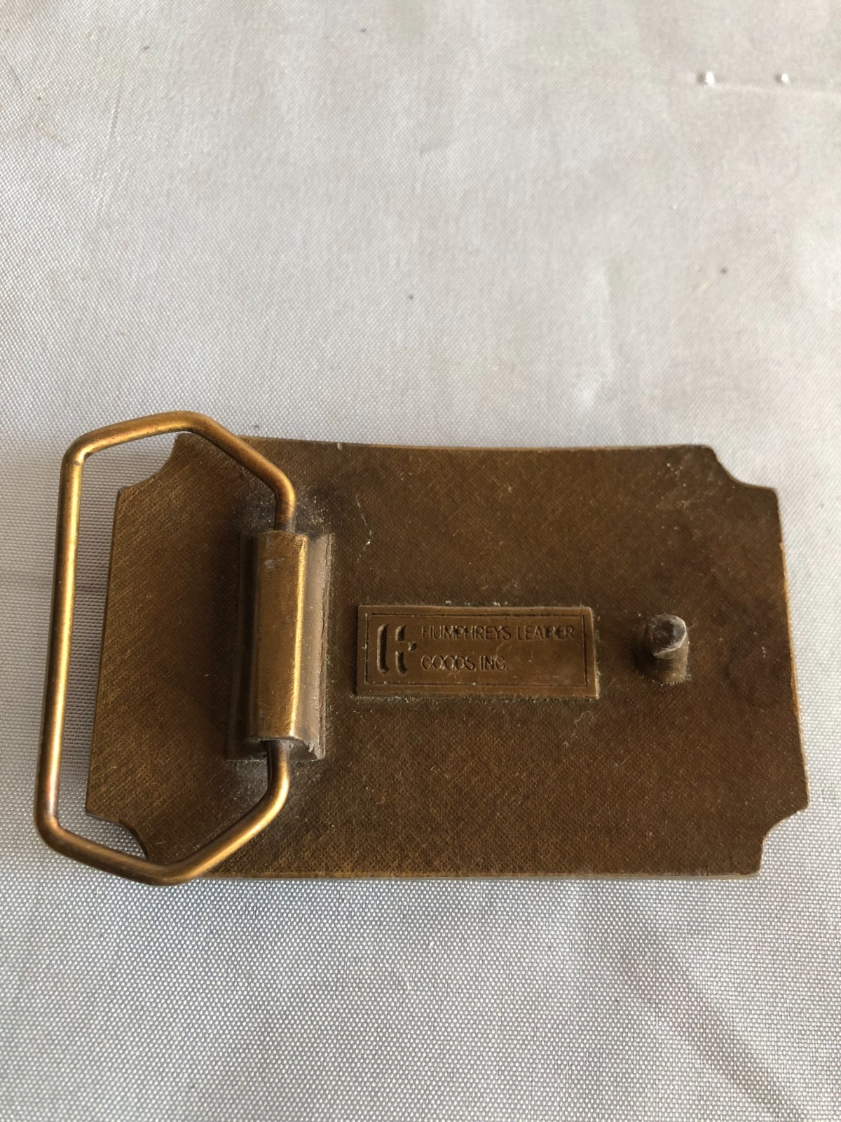 Humphreys Leather Goods RIO GRANDE Brass Tone Belt Buckle #F33