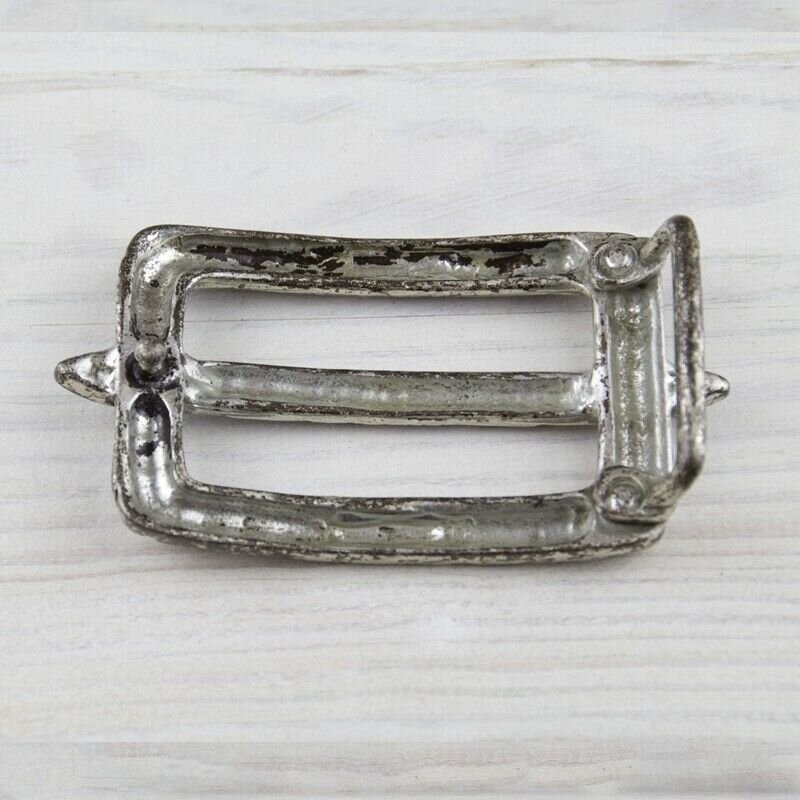 Rectangular Embellished Antique Brass Style Belt Buckle for Leather Belt West