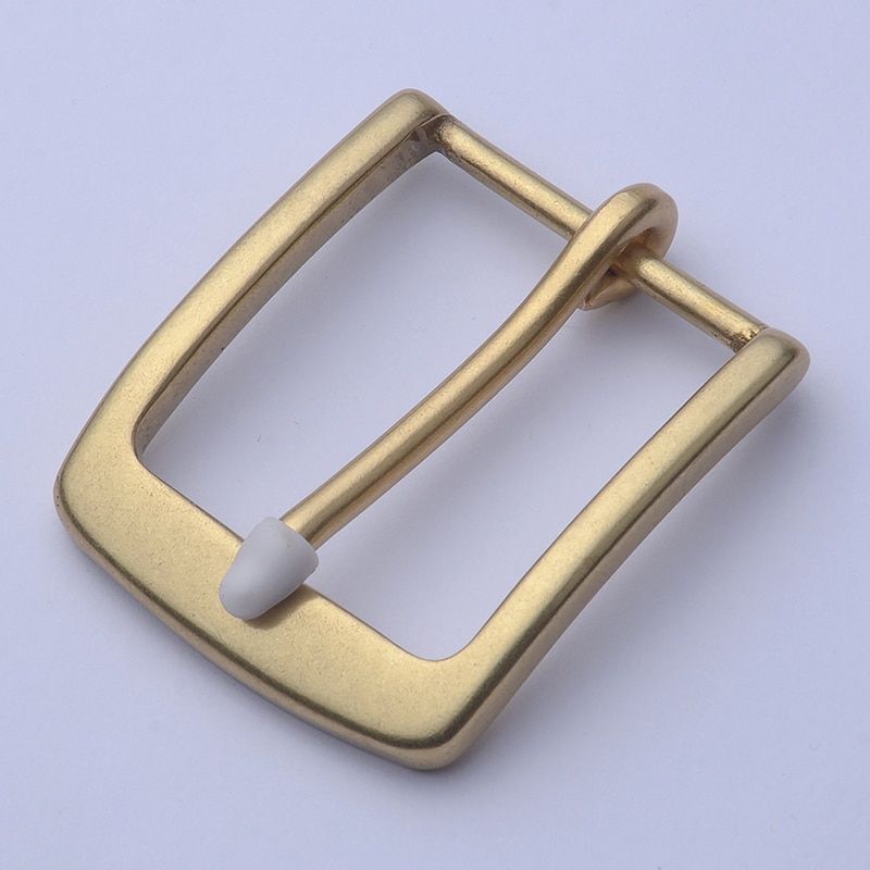 Solid Brass Belt Buckles 40mm Vintage Waistband Pin Buckle Belt Accessories 1pc