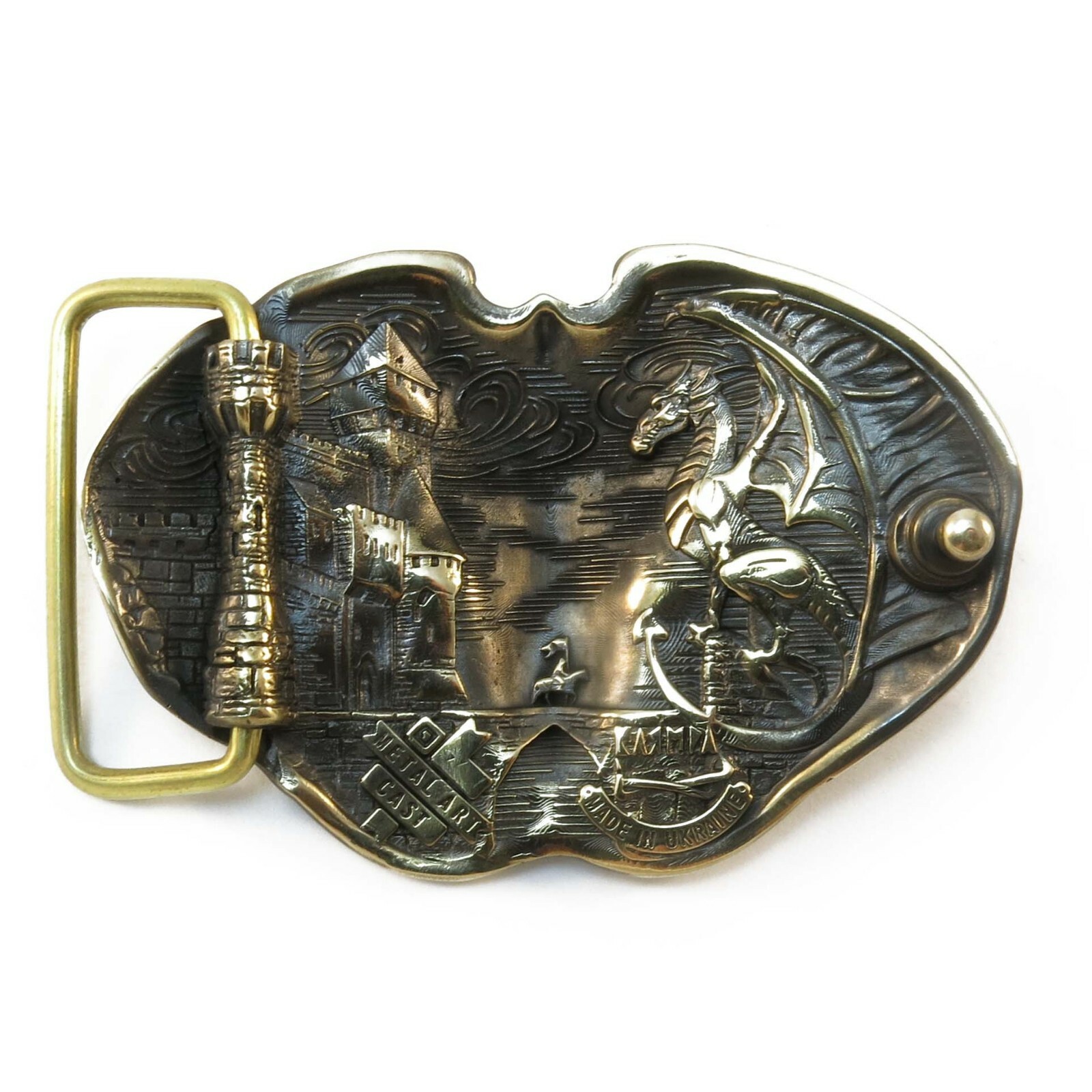 Dragon belt buckle, Scandinavian Nordic Celtic Norse mythology