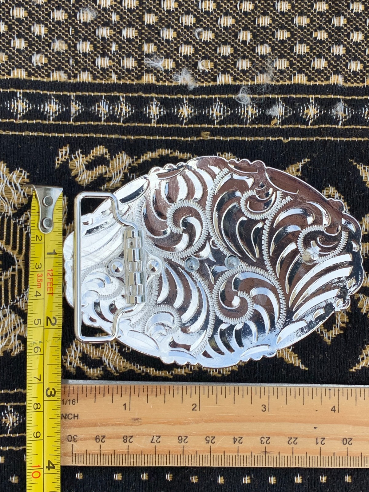 Western Buckle Gold Black Silver Guns 2nd Amend Cowboy 2 »Buckle Hebilla Vaquero