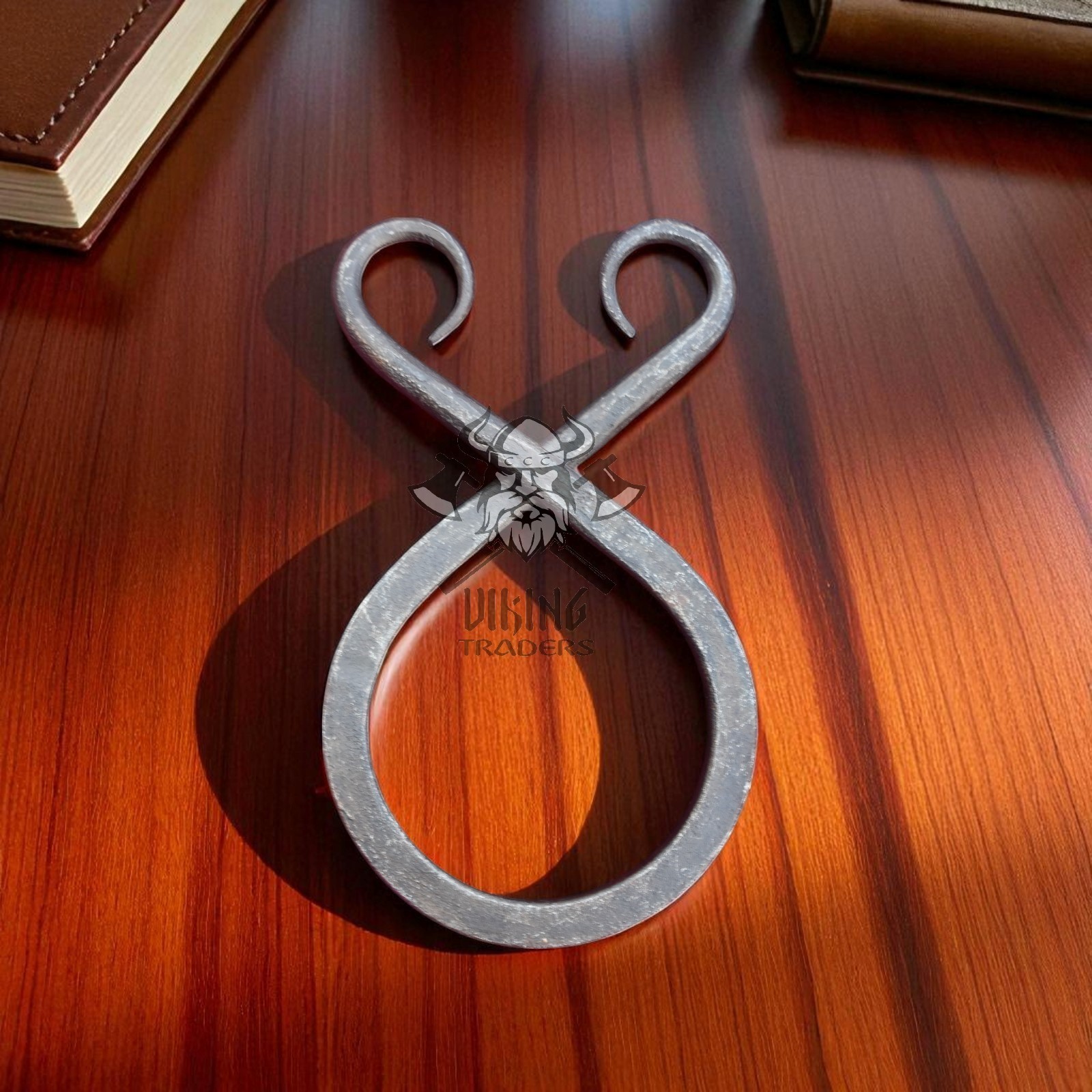 Hand Forged Medieval Troll Cross Belt Buckle – Viking Norse Iron Art Accessory