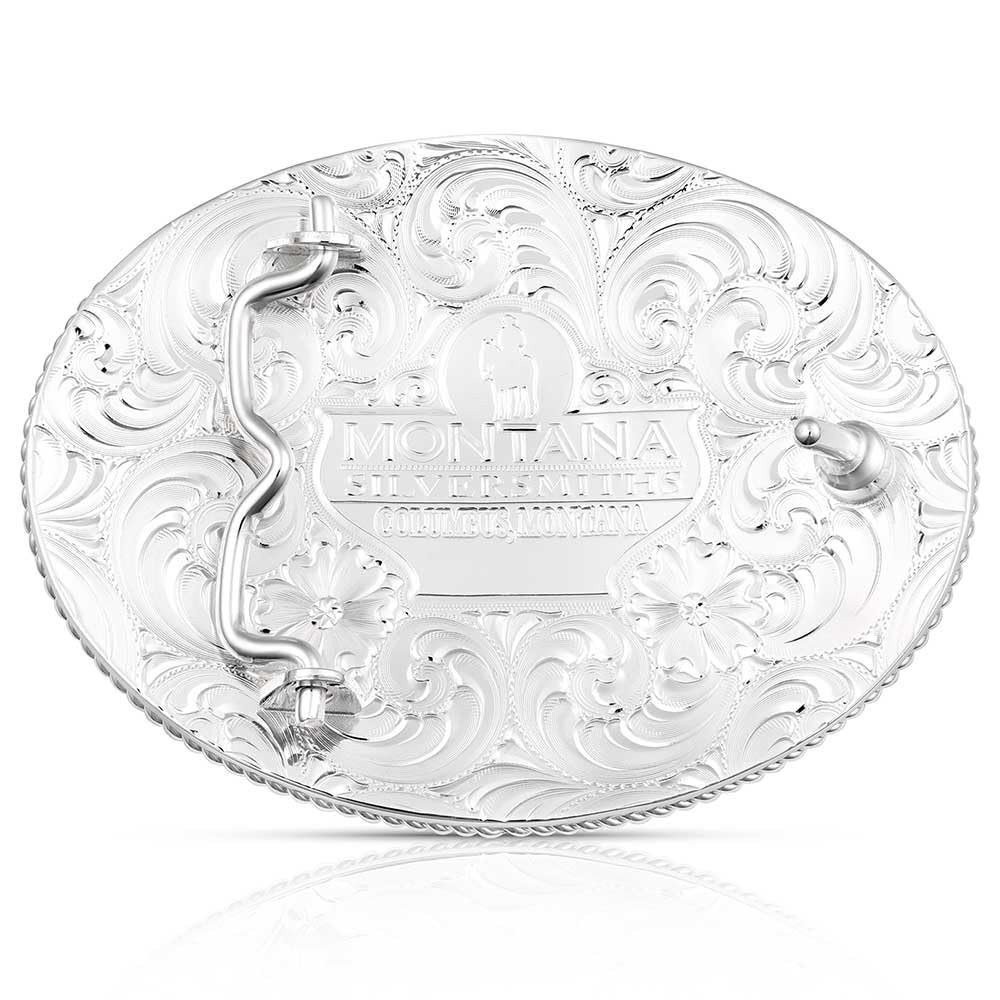 Montana Silversmiths Christian Cowboy Bright Cut Striking Buckle