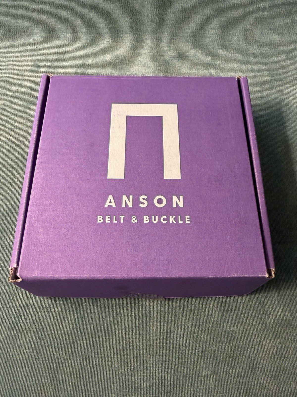 NIB Anson Belt Strap Buckle Holeless Ratcheting 55&Prime; Brown Buffalo Tanned Leather