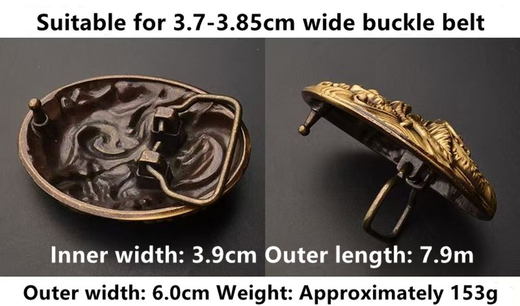 Yuhua Dragon Belt Head Brass Belt Buckle Head Men&rsquo;s Outer Wear Smooth Buckle
