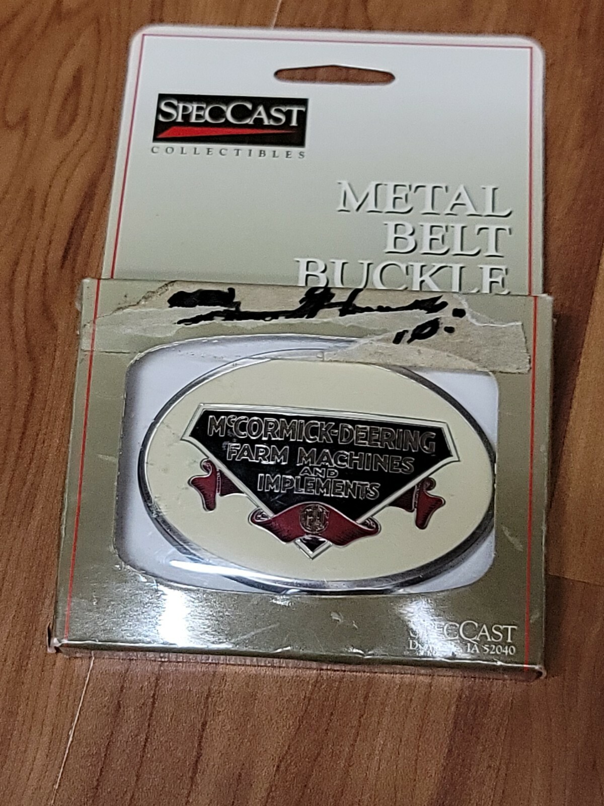 McCormick Deering Farm Machines Pewter Belt Buckle- Made by Spec Cast – ZJD593