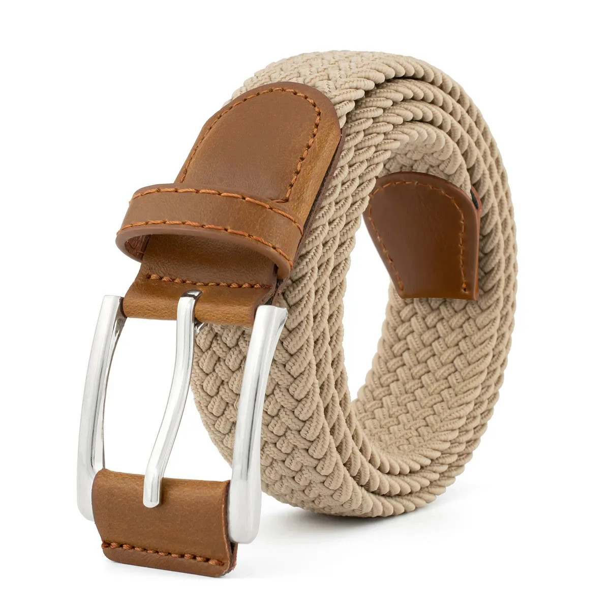 Mens Belt – Braided Stretch Golf Belt for Men Mens Gift for Golf Pants 105CM