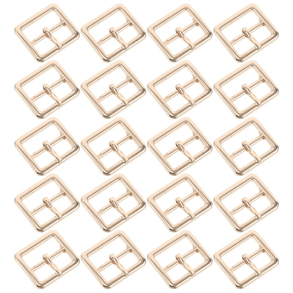 20 Pcs Metal Belt Buckle Center Bar Buckles for Belts Replacement
