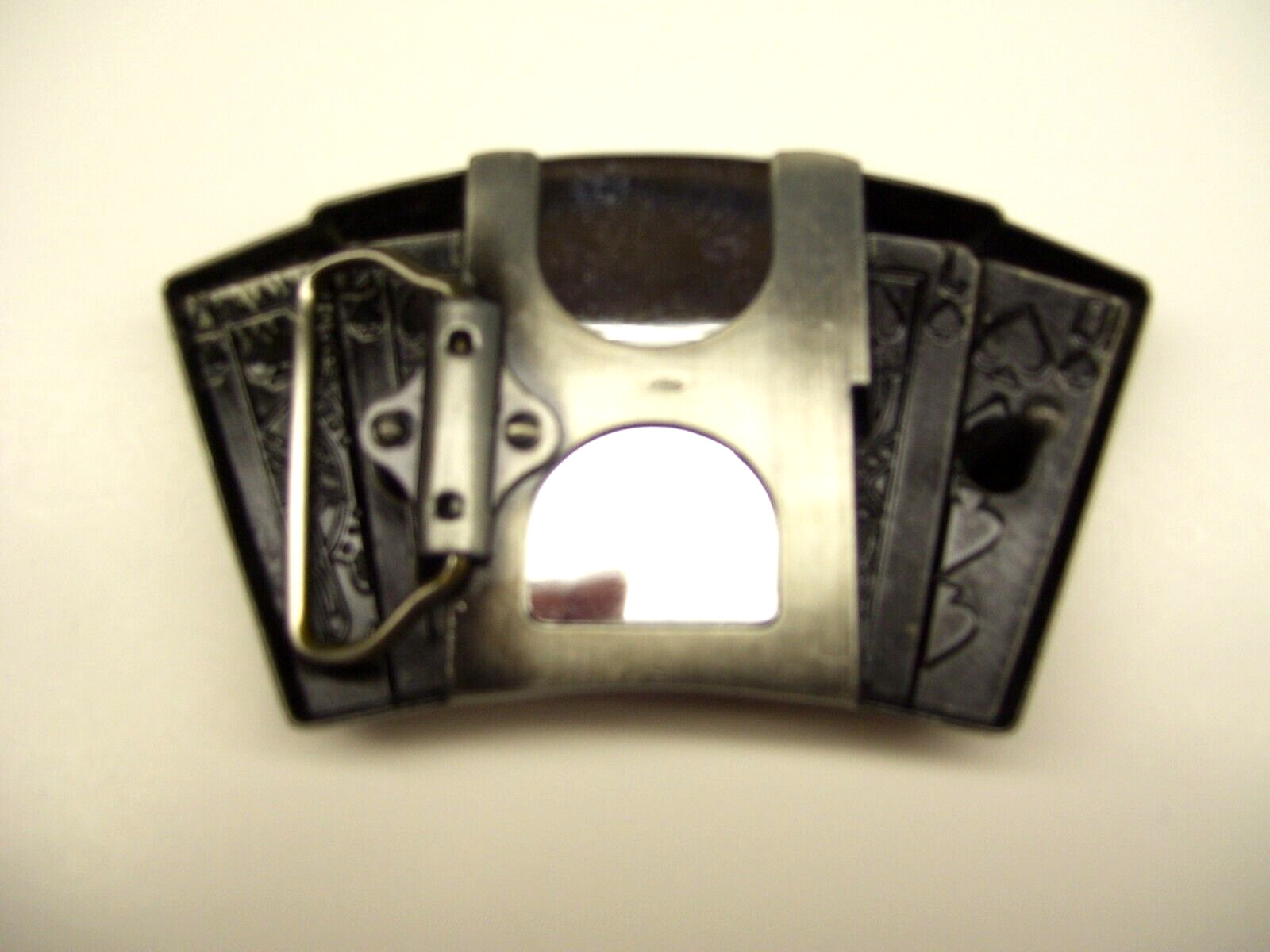 Belt Buckle Lighter, Cards, Ace, Royal Flush, Poker, Fits: Belt width 1.5&Prime;