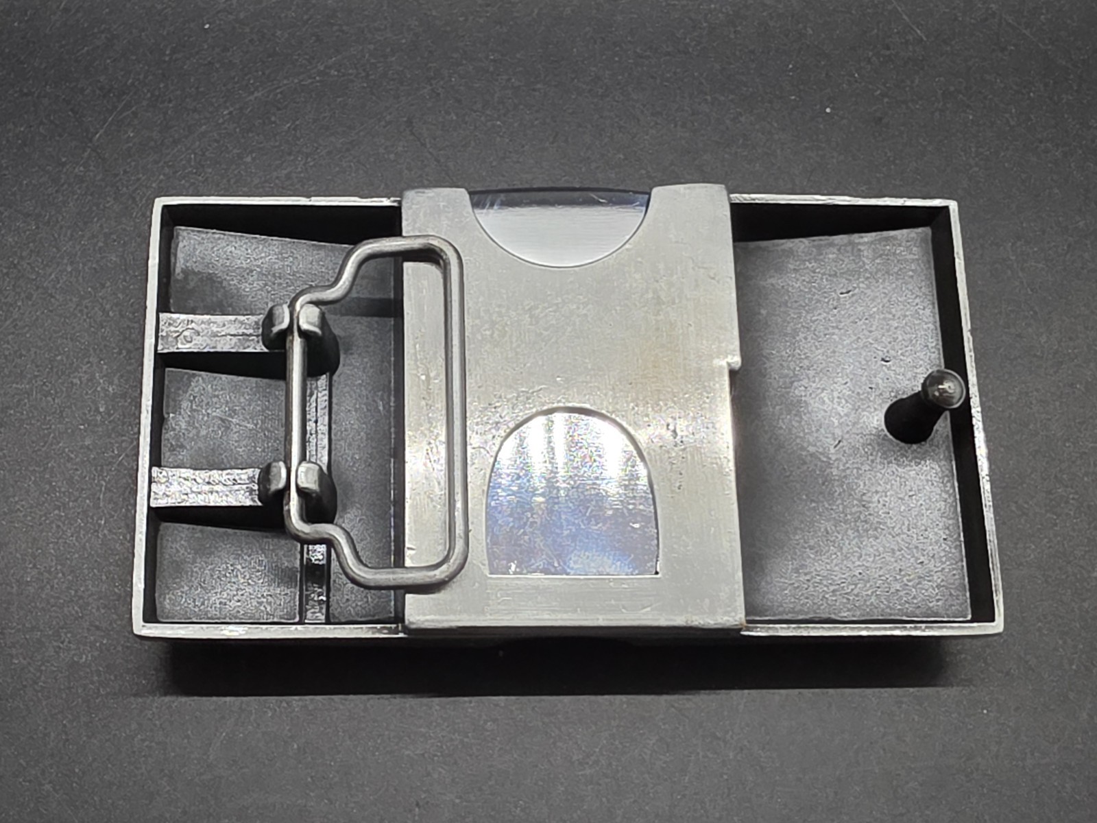 $100 Bill Benjamin Franklin Belt Buckle Combo With Hidden Flip Top Lighter New