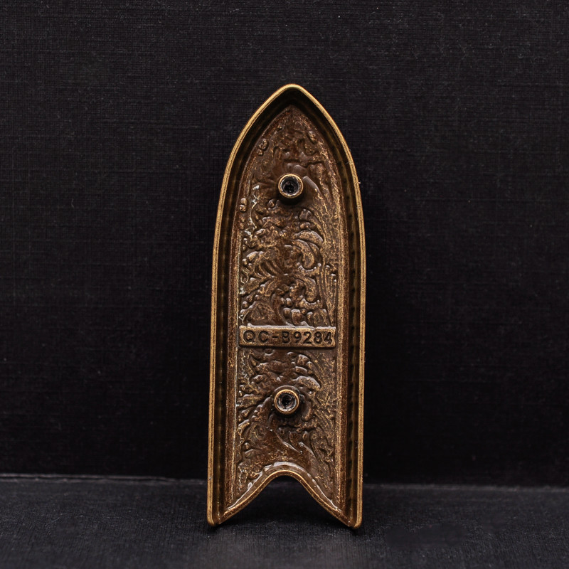 Vintage Copper Western Flower Engraved Cowboy Belt Pin buckle For 1&Prime; Belt Strap