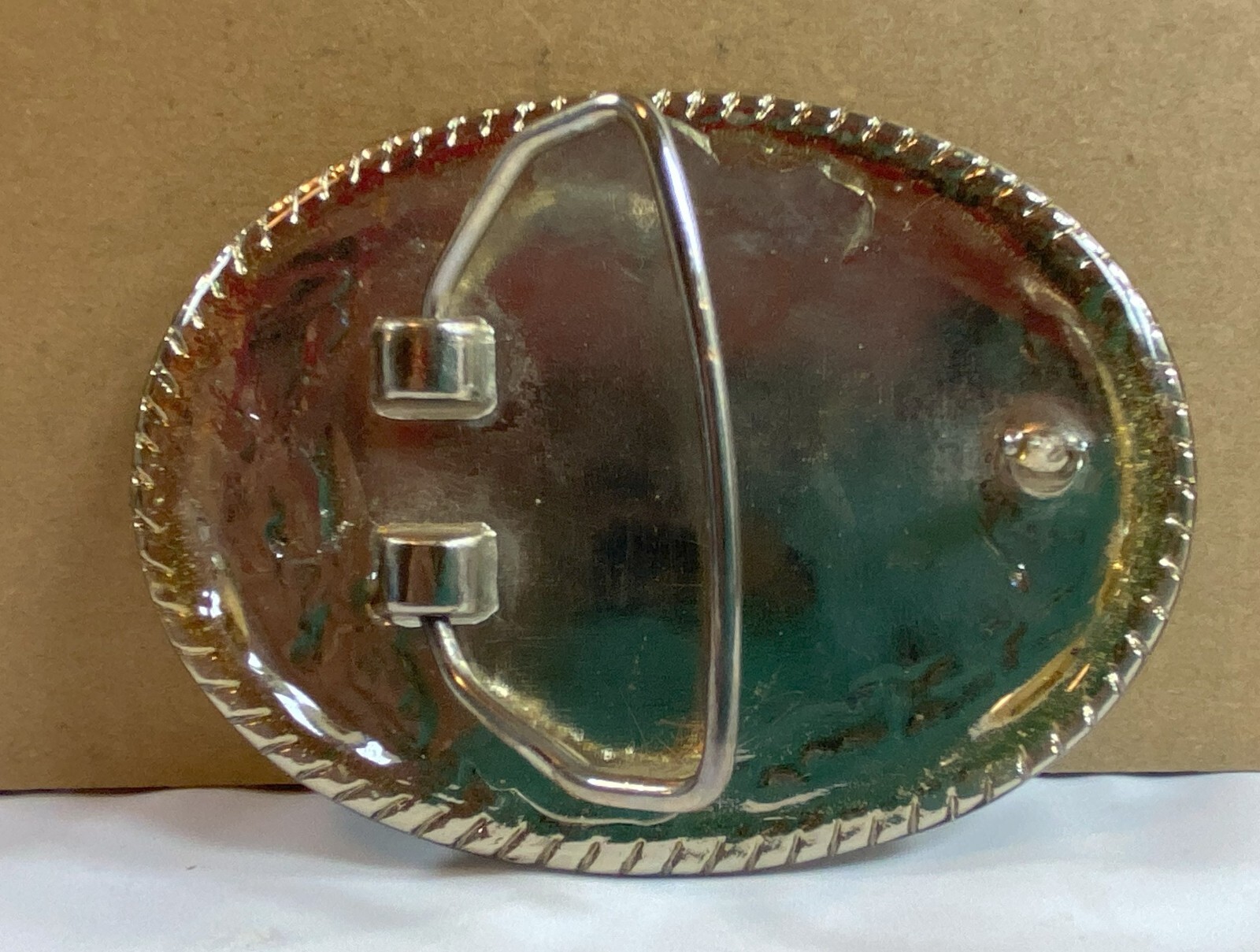 Poncho Wal-Mart 1997 Belt Buckle Enamel 3 3/4&Prime; X 3&Prime; New Never Used Display Only