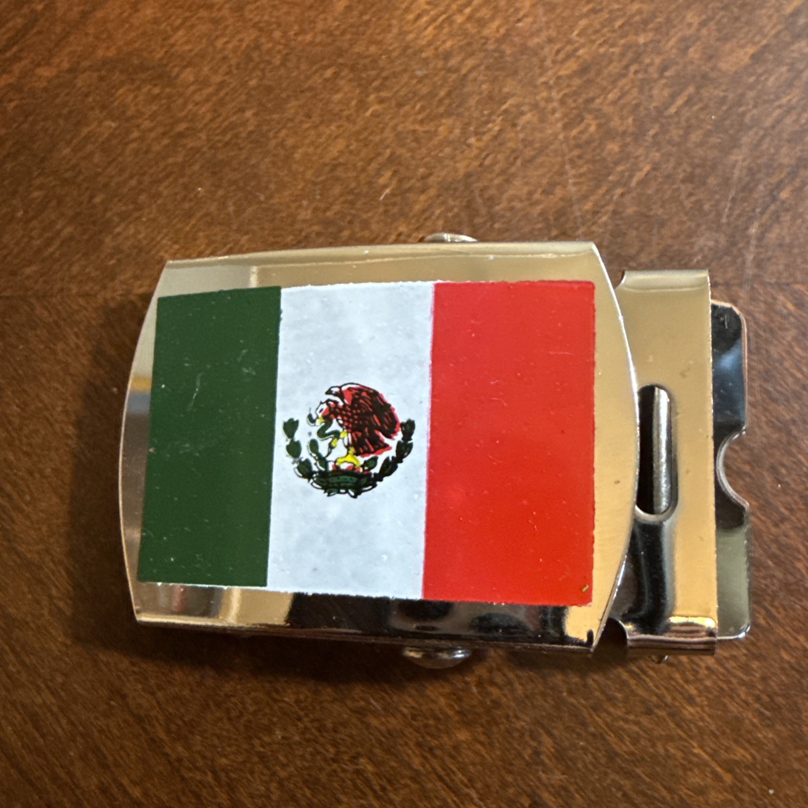 Mexican Flag WEB BELT METAL BUCKLE MILITARY