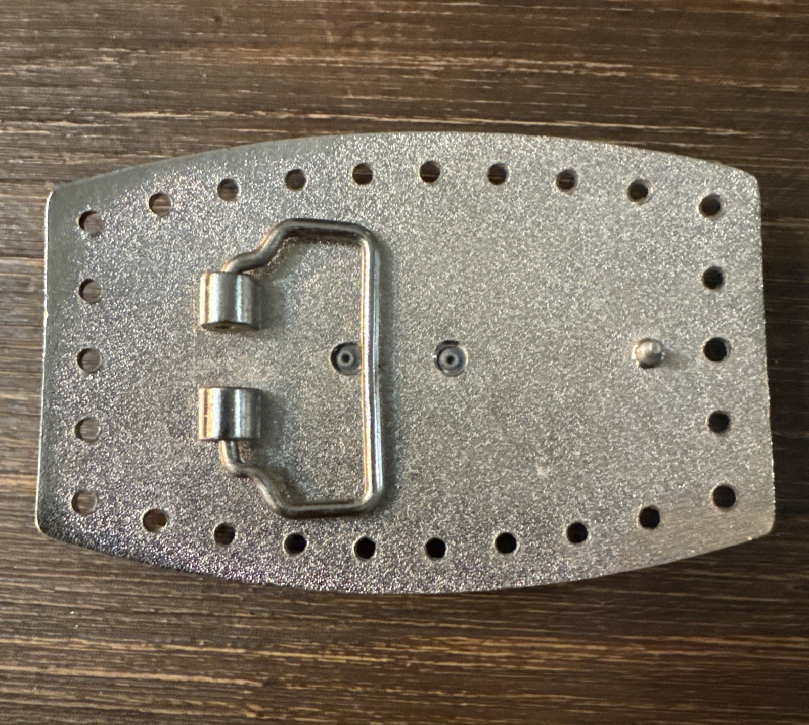 Longhorn Steer Silver Tone Belt Buckle Unbranded 2.75 X 4.25 Inches Use Wear