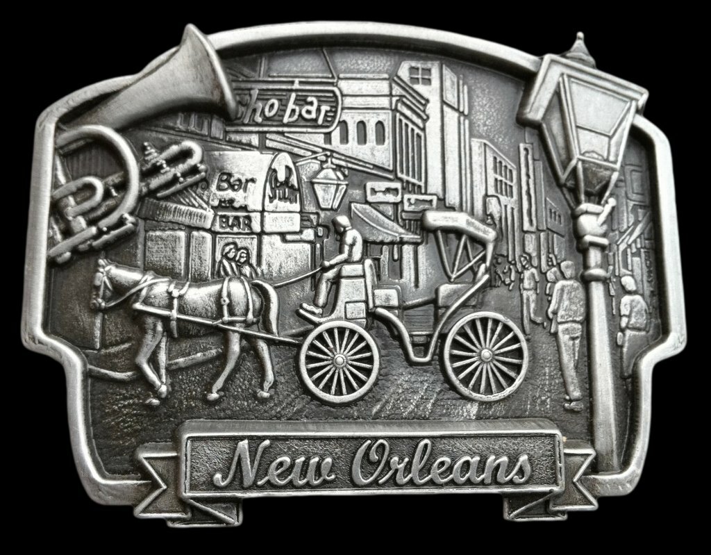 New Orleans Mardi Gras Louisiana Saints Jazz Belt Buckle Boucle De Ceinture