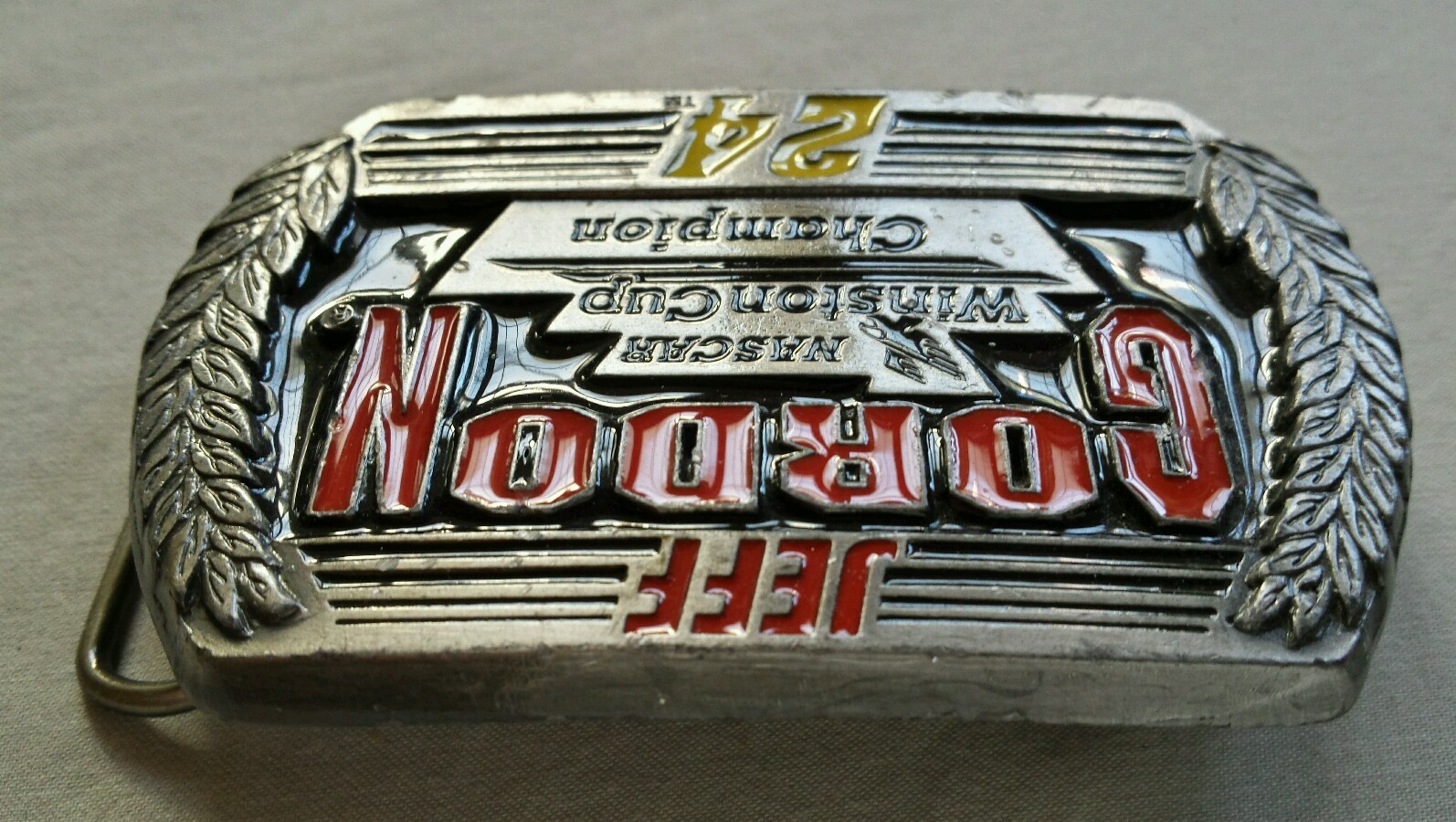 JEFF GORDON NASCAR WINSTON CUP CHAMPION #24 NASCAR SPECIAL EDITION BELT BUCKLE