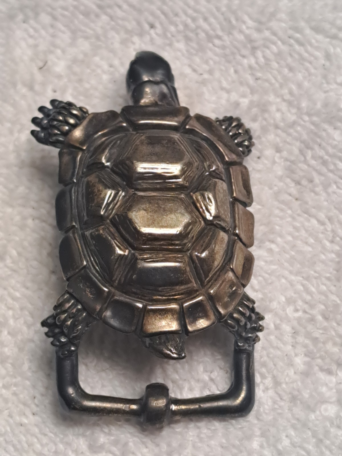 ALEXANDER&rsquo;S BELTS & BUCKLES Sterling Vintage 1990 or 1996 turtle