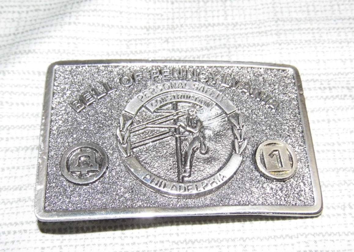 Vintage 1983 Bell of Pennsylvania Belt Buckle #1 L@@K!!