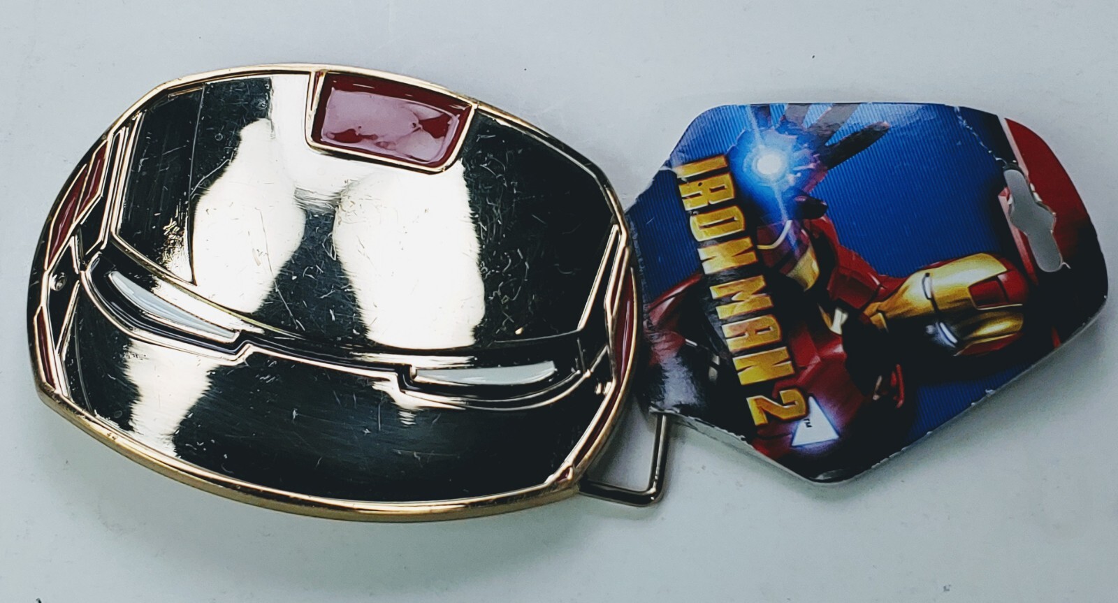 IRON MAN 2 Belt Buckle Full metal HQ NEW cosplay NEW US Seller Shows Scuffs