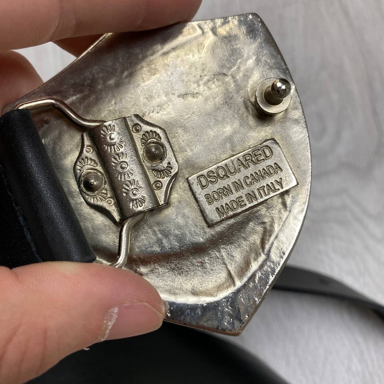 Vintage Dsquared2 Belt Buckle Keepin’ Me Hot Enamel Y2K Rare Designer Early 2000