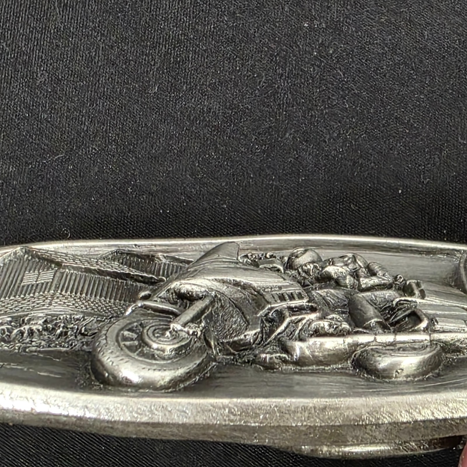 1984 Bergamot Brass Works Motorcycle Belt Buckle N149 Vintage Made in USA