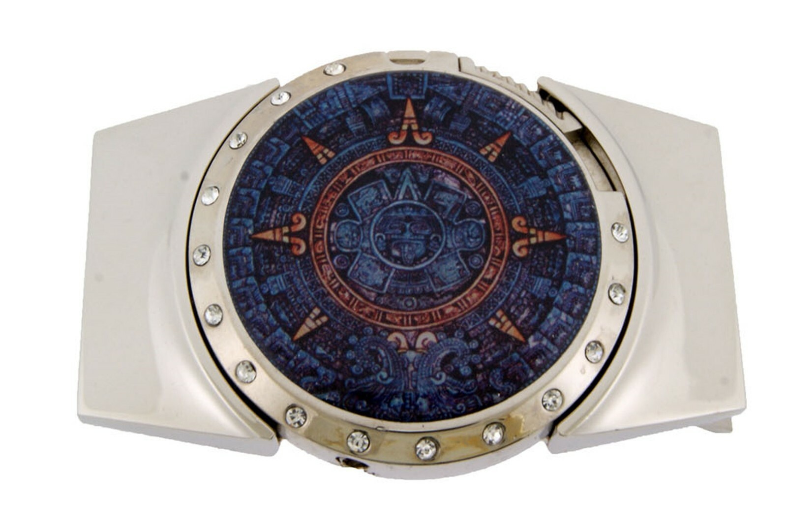 Aztec Indian Pewter Azteca Calendar Belt Buckle Mayan Calendario Azteca MEXICAN