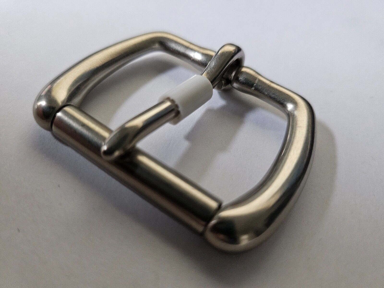 Solid Brass Belt Buckle – 1.25&Prime;- Nickel Matte Finish
