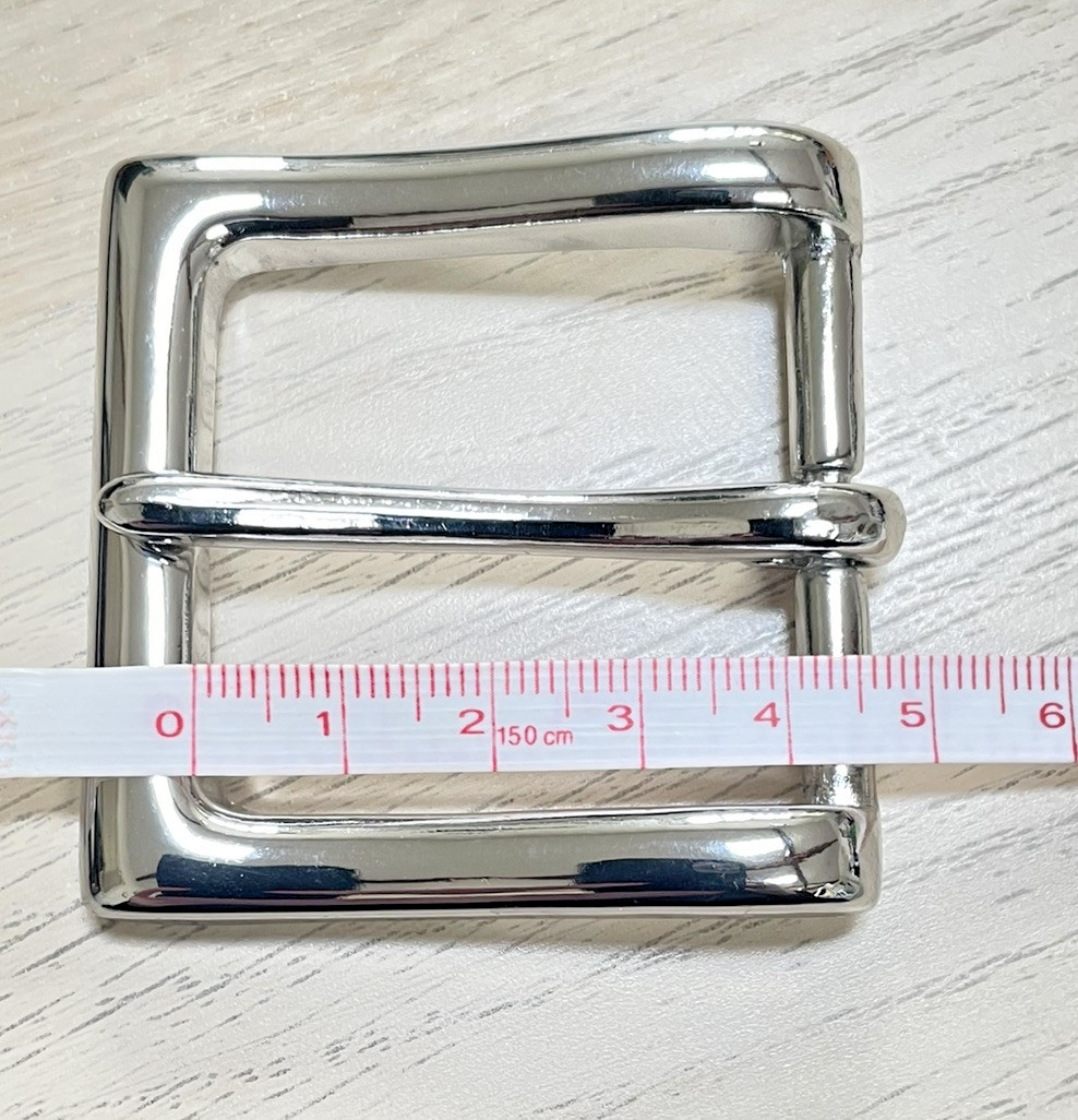 Silver 1 1/2inches (38 mm) Single Tongue Prong Square Belt Buckle Silver NEW