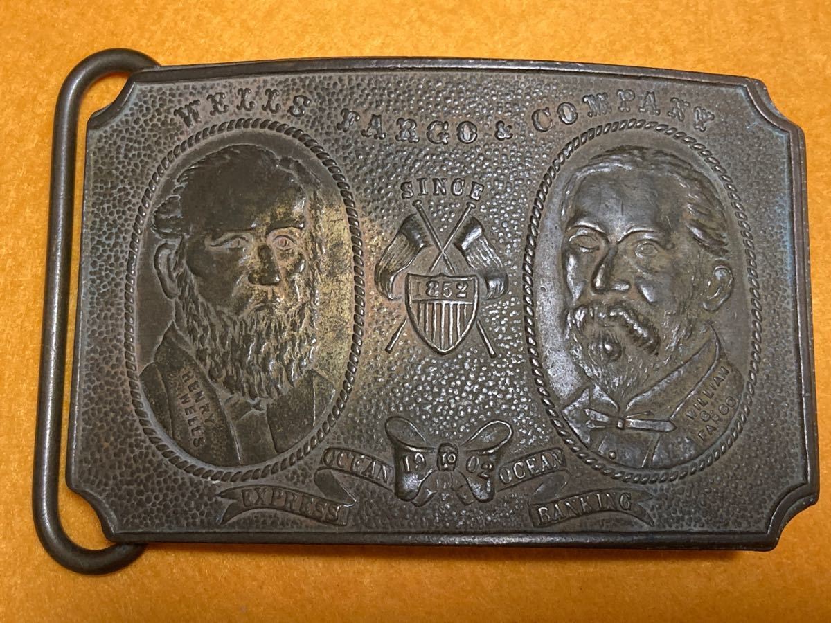 Tiffany & Co London Vintage Belt Buckle Wells Fargo & Co Wells & Fargo Founders