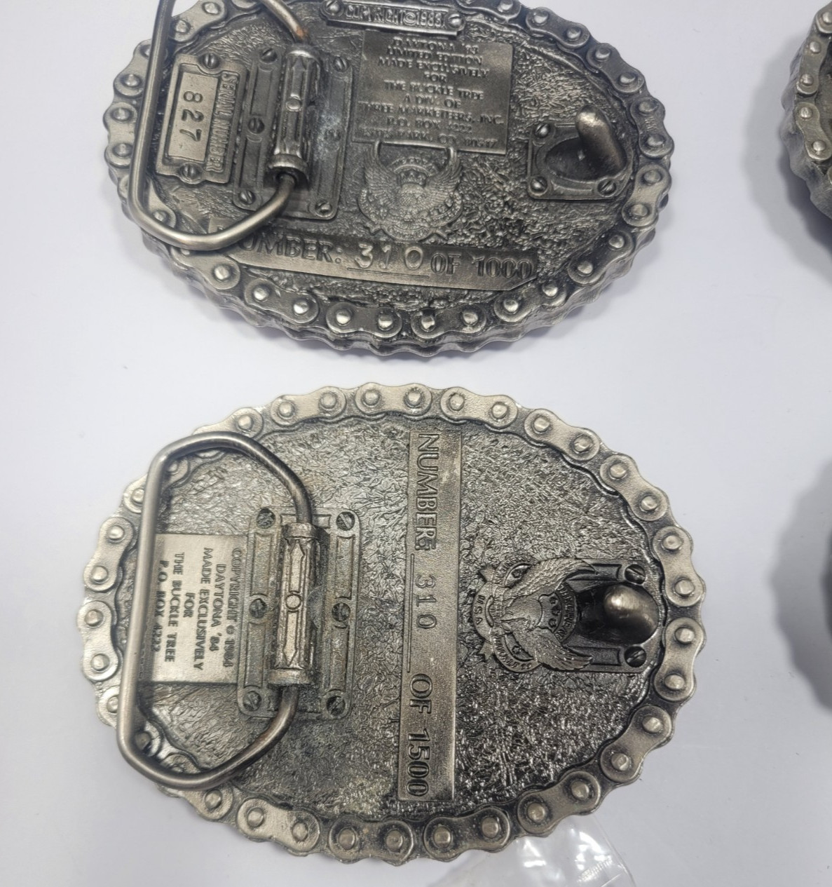 Vtg 80&rsquo;s Daytona Bike Week Belt Buckle Collection Limited Edition Numbered
