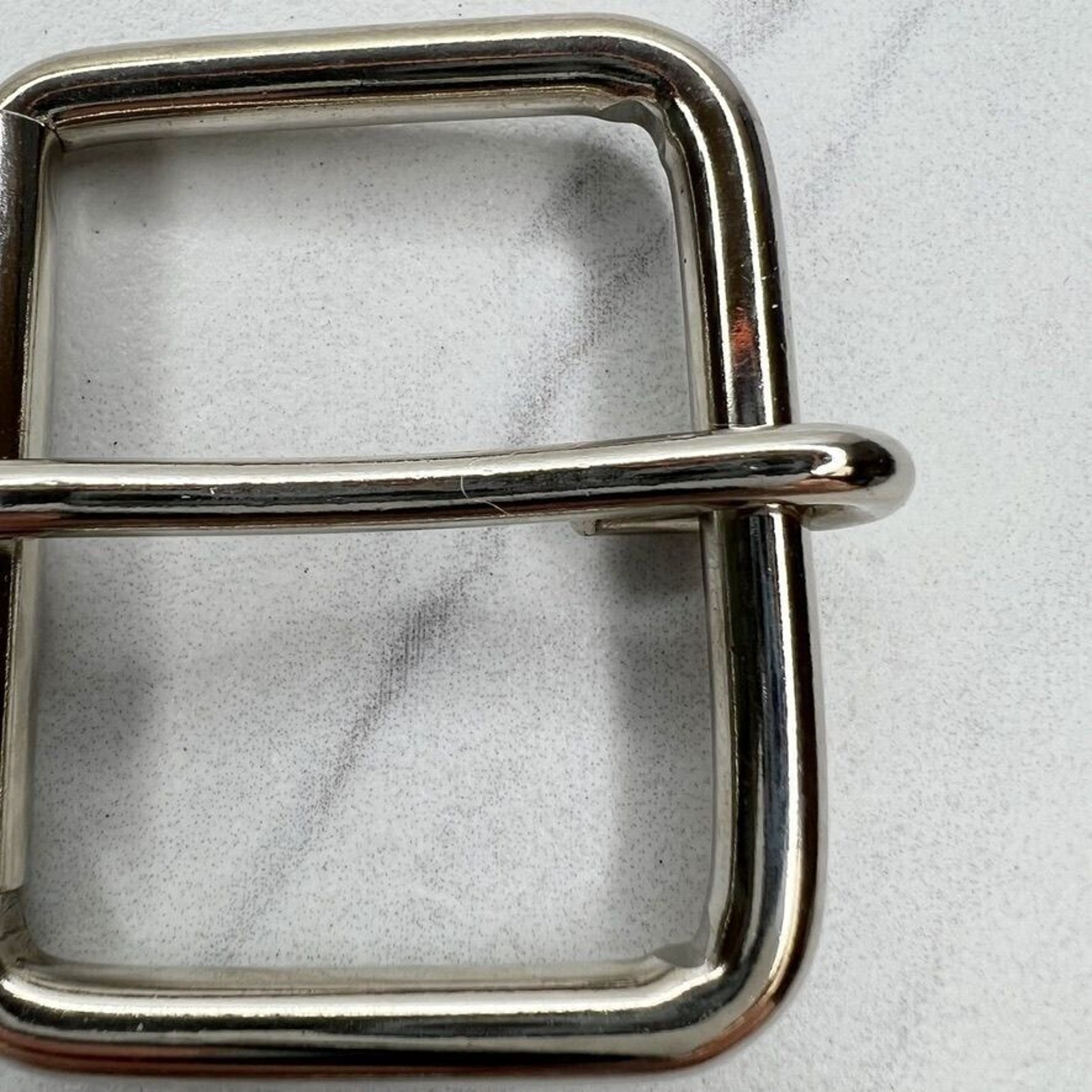 Silver Tone Simple Basic Roller Belt Buckle