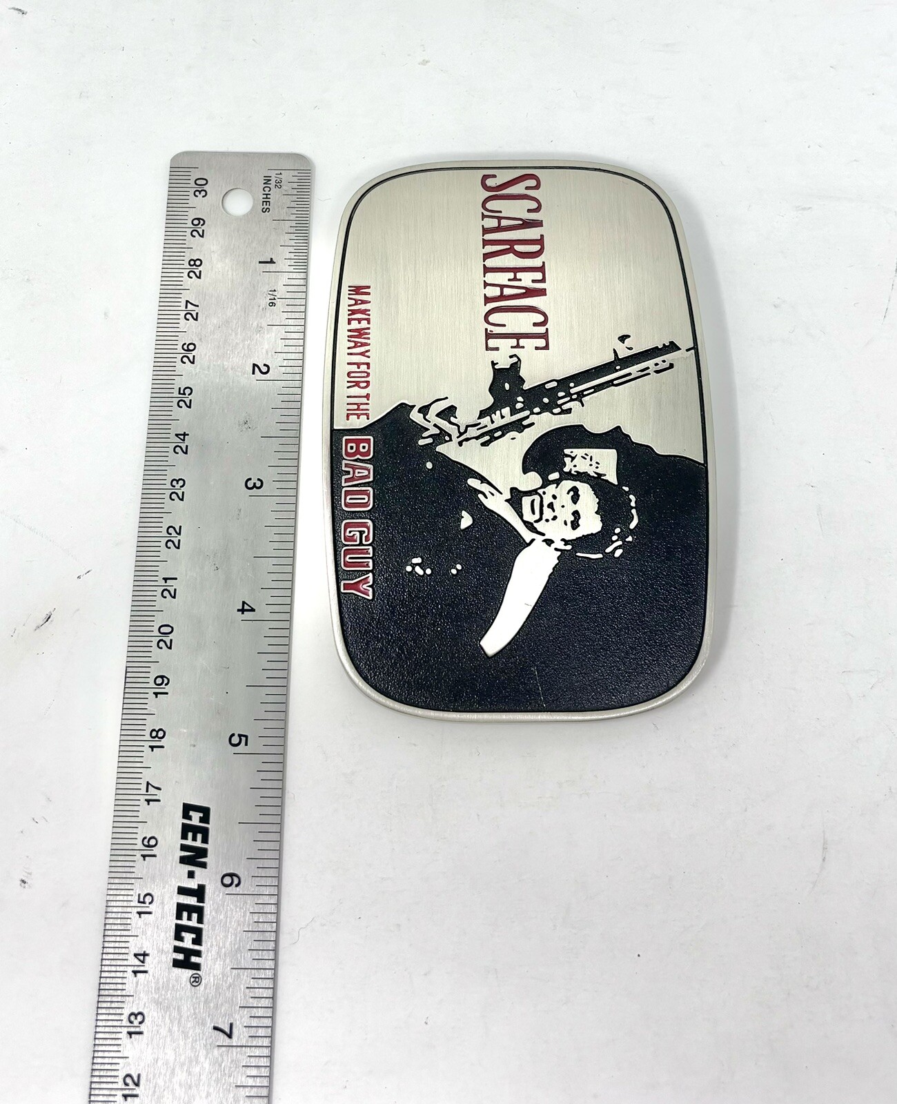 SCARFACE Metal Belt Buckle 4.5&Prime; x 3&Prime; Fits Belt Widths up to 1.5&Prime; – NEW!