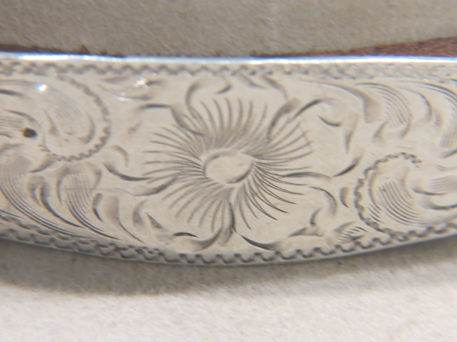 Sterling Silver Southwestern Hand Tooled Concho Hat Band 2 piece Buckle Set