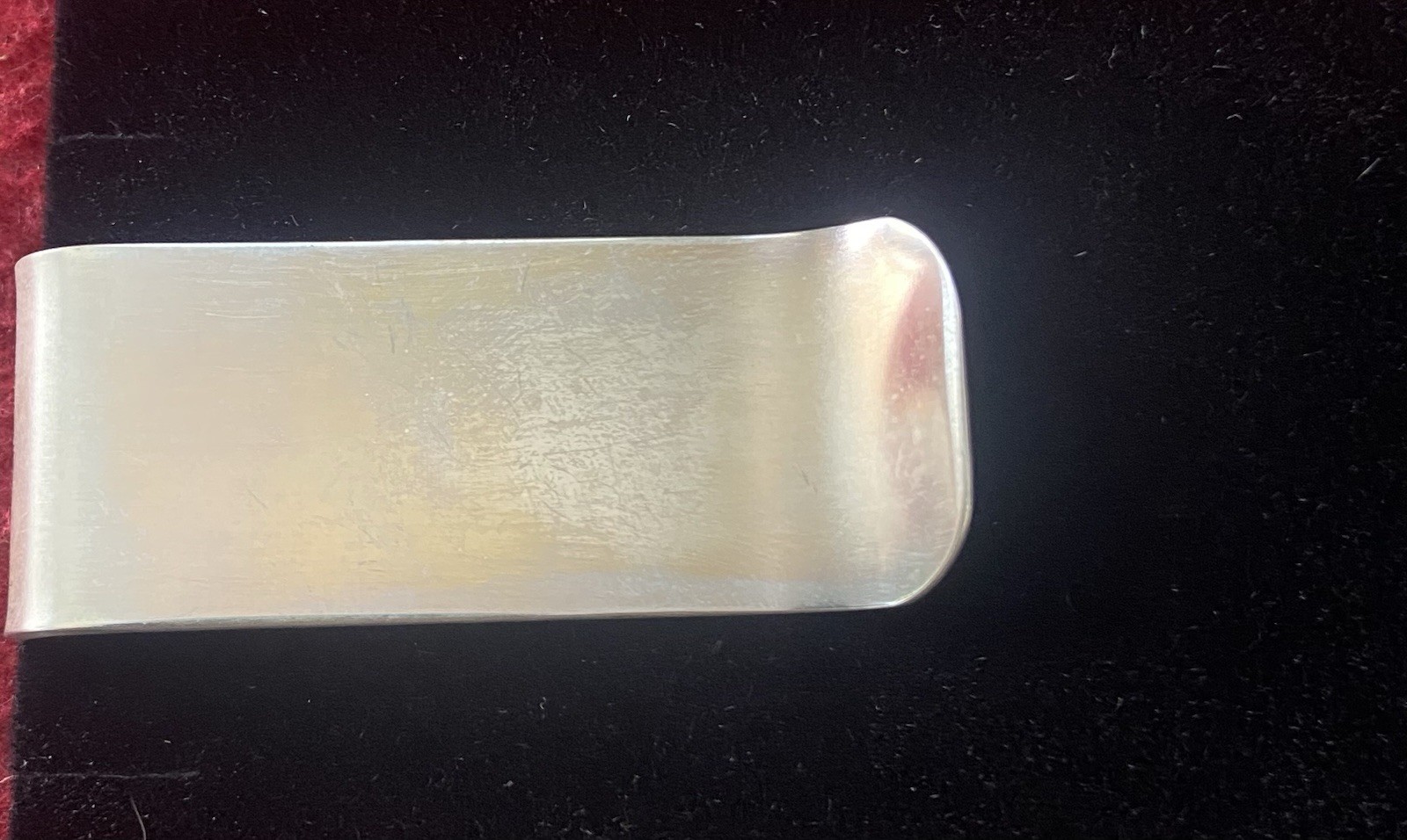 CUSTOM LARGE MOUTH BASS HAND ENGRAVED MONEY CLIP $ GERMAN SILVER