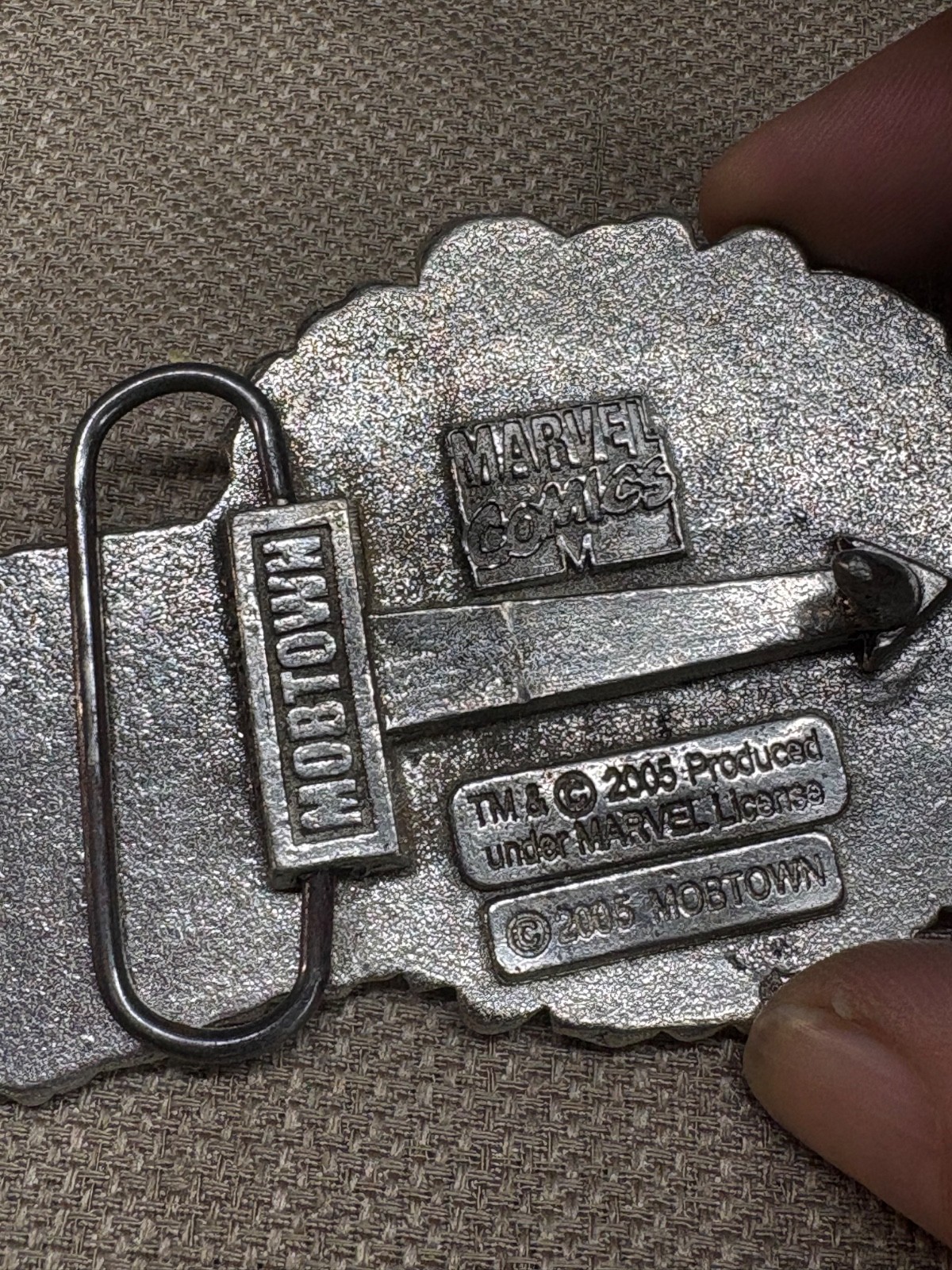 Thor Marvel Comic Belt Buckle Mobtown 2005 Metal 4&Prime;