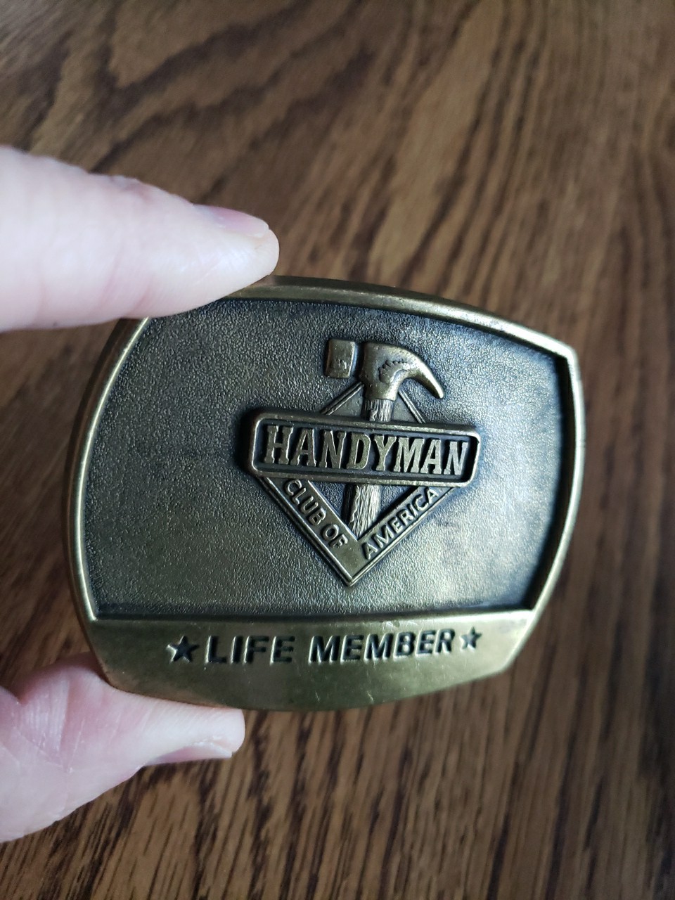 1996 HandyMan Club Of America Belt Buckle Life Member Vintage VGC