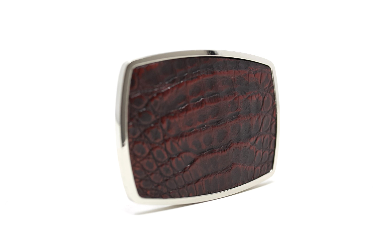 Caiman Belt Buckle, Exotic Belt Buckle, ( 1.5 ») Removable Western Buckle