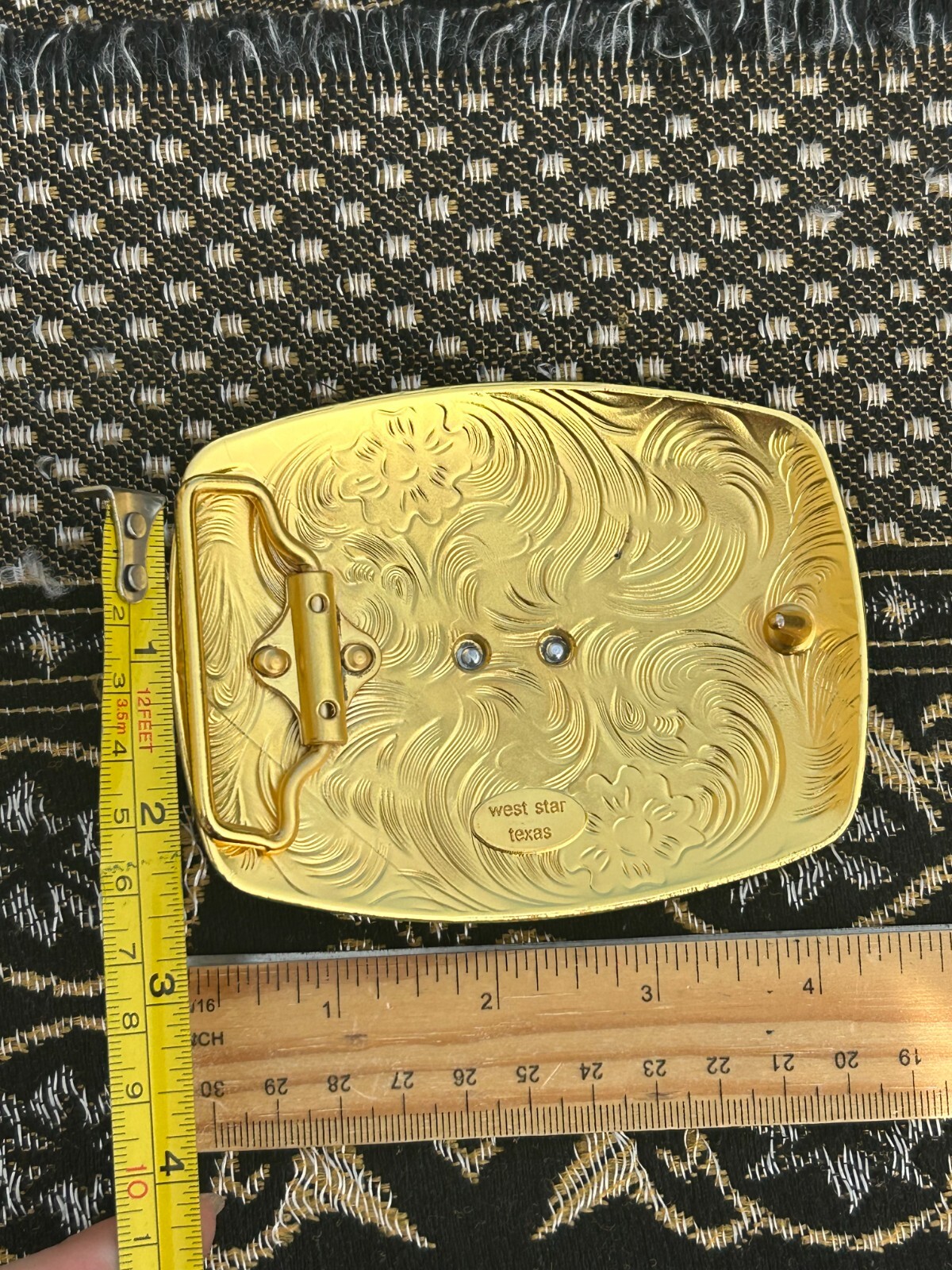 Western Buckle Gold Silver Red Horse Head Buckle Cowboy 2 » Hebillas Vaqueras