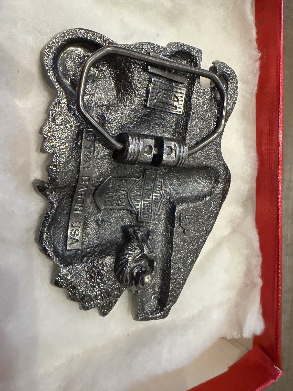 1993 Vtg Harley-Davidson Superglide Freedom Rider Belt Buckle Baron USA Chief