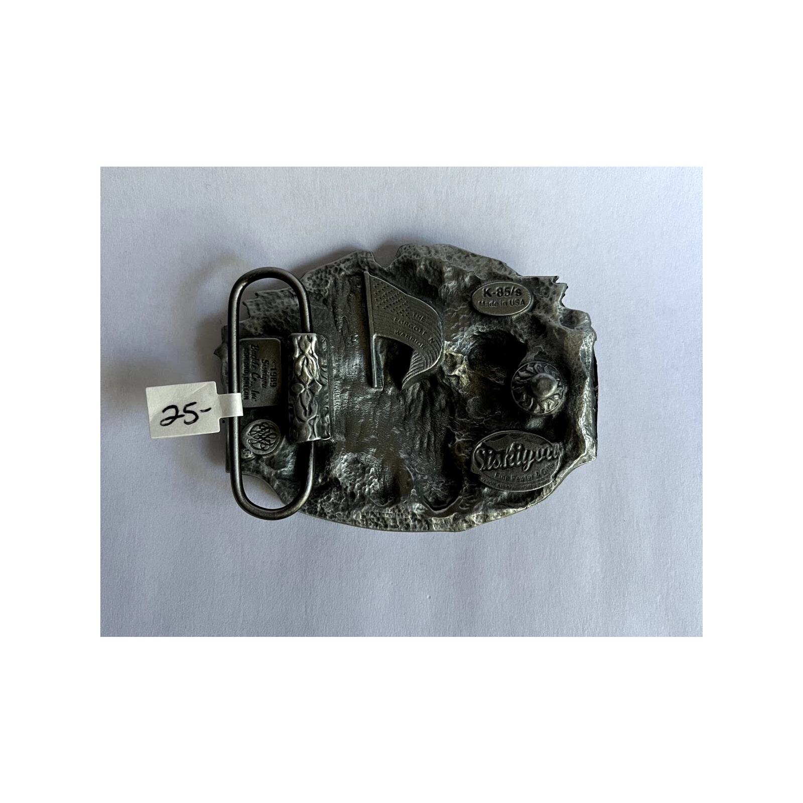 Vietnam Veteran Grey Belt Buckle