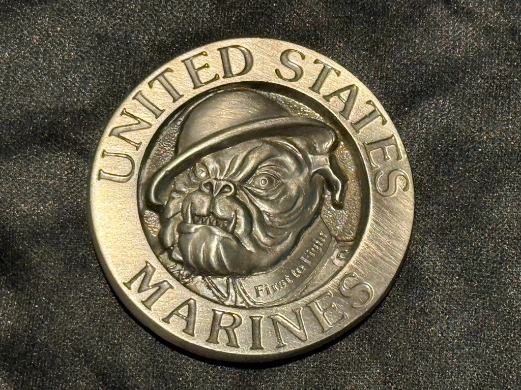 Buckles of America – United States Marines Bulldog First to Fight Belt Buckle